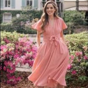 Gal Meets Glam Pink Midi Dress